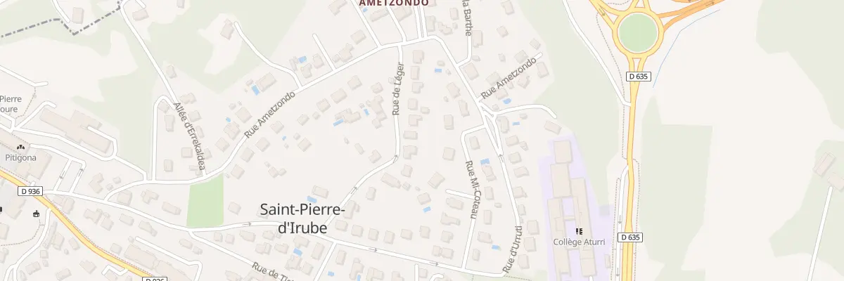 Plan du 12 Rue Leger à Saint-Pierre-d’Irube