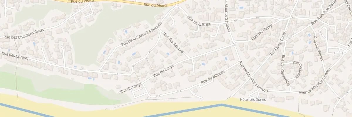 Plan du 15 Rue du large à La Tranche-sur-Mer