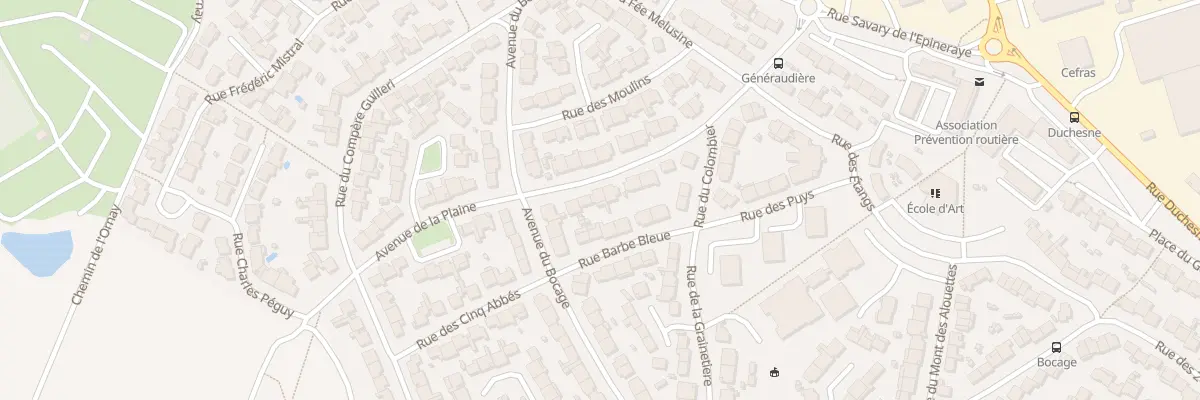 Plan du 41 Av de la Plaine à La Roche-sur-Yon