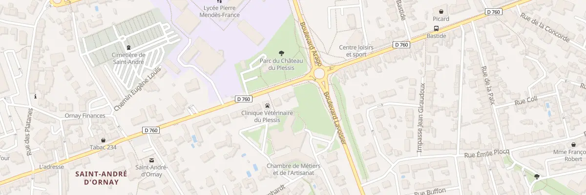 Plan du 167 Rue Roger Salengro à La Roche-sur-Yon