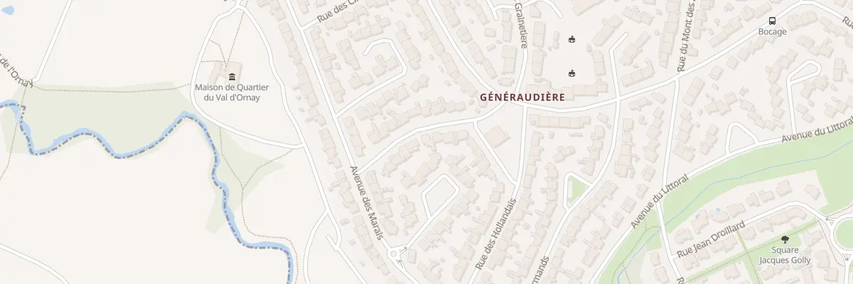Plan du 20 Rue des sarrazins à La Roche-sur-Yon