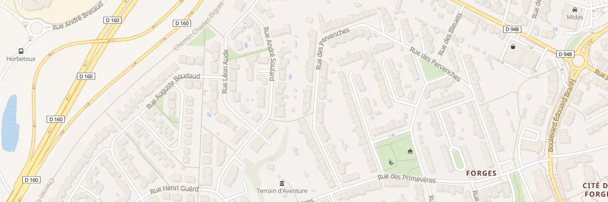 Plan du 104 Rue des Pervenches à La Roche-sur-Yon