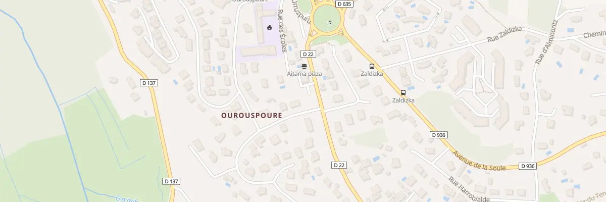 Plan du 2 Rue Harria à Saint-Pierre-d’Irube