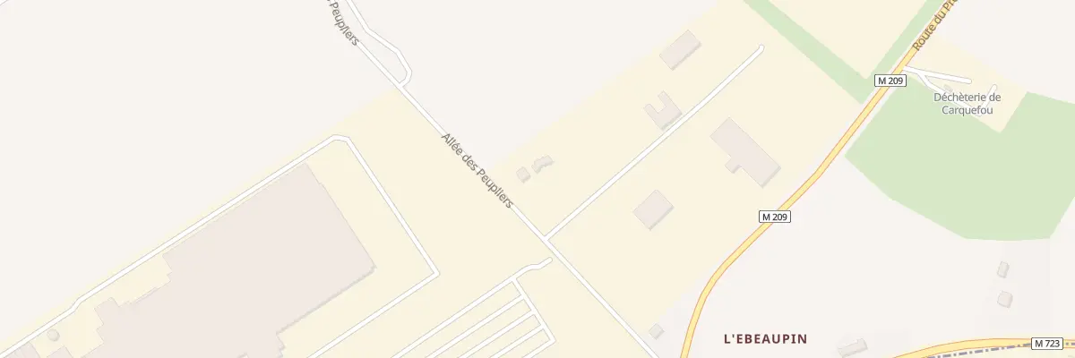 Plan du 2A All des Peupliers à Carquefou