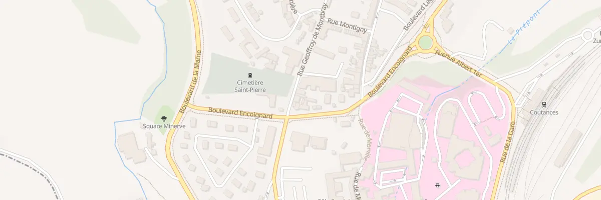 Plan du 99B Rue Geoffroy de Montbray à Coutances