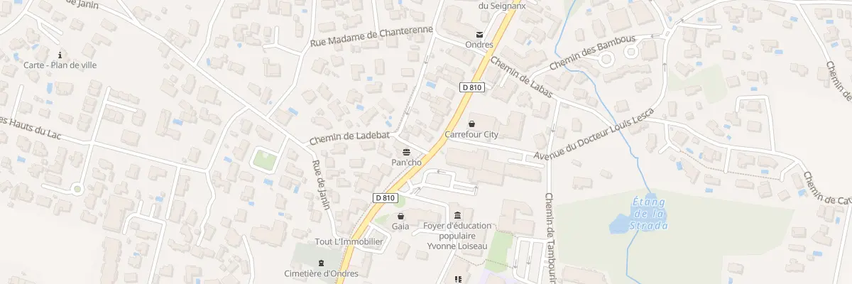 Plan du 6 Che de Ladebat à Ondres
