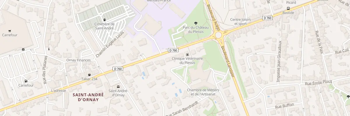 Plan du 183 Rue Roger Salengro à La Roche-sur-Yon