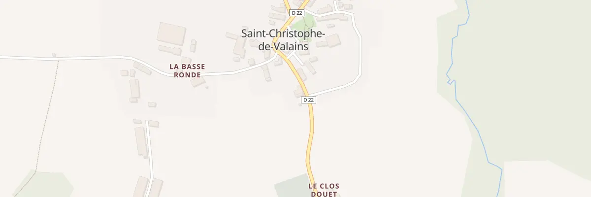 Plan du 5051 Le Bourg à Saint-Christophe-de-Valains