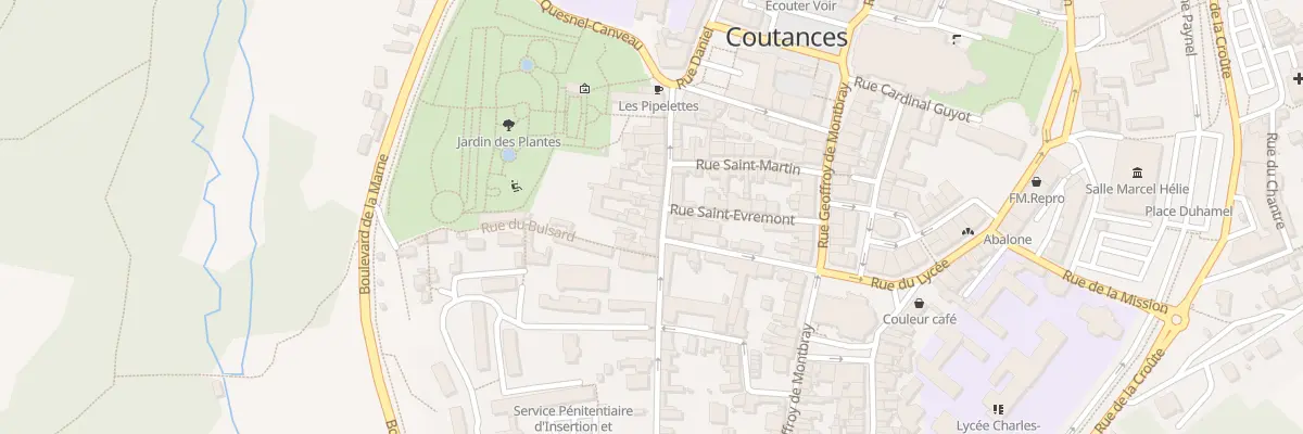 Plan du 26 Rue Quesnel Morinière à Coutances