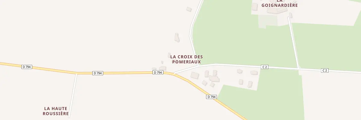 Plan du 2 La Croix des Pommeriaux à Mézières-sur-Couesnon