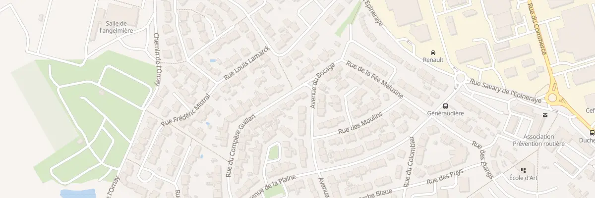 Plan du 7 Rue du compère guilleri à La Roche-sur-Yon