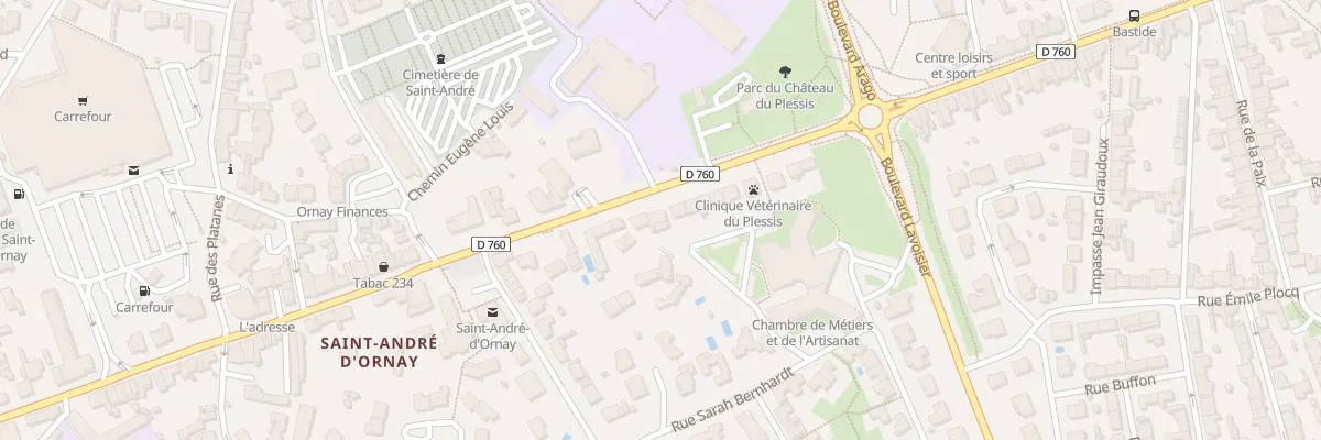 Plan du 189 Rue Roger Salengro à La Roche-sur-Yon