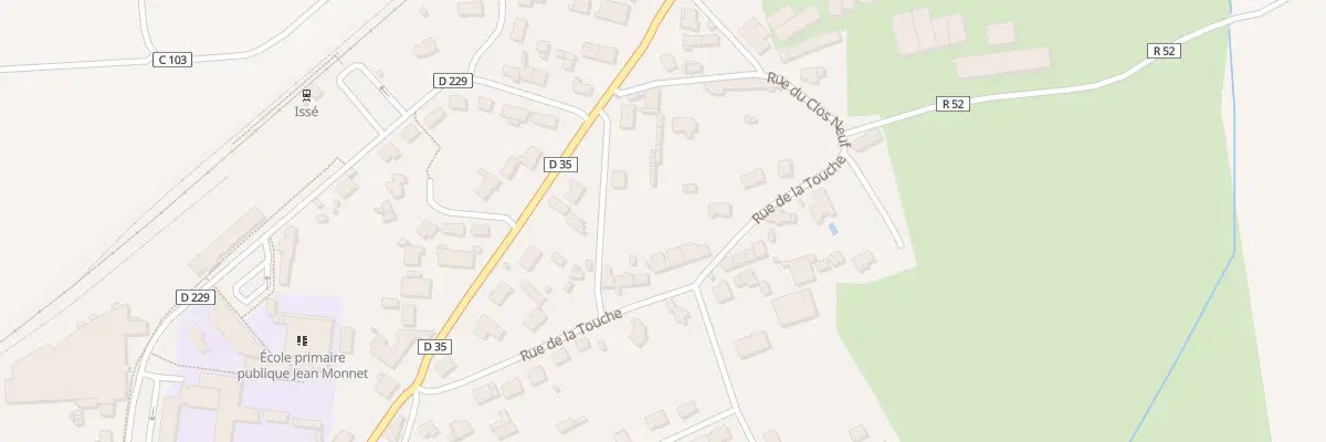 Plan du 9 Rue de la Touche à Issé