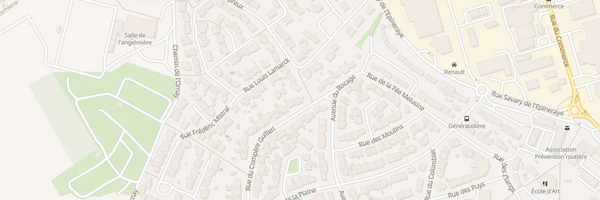 Plan du 12 Rue du compère guilleri à La Roche-sur-Yon