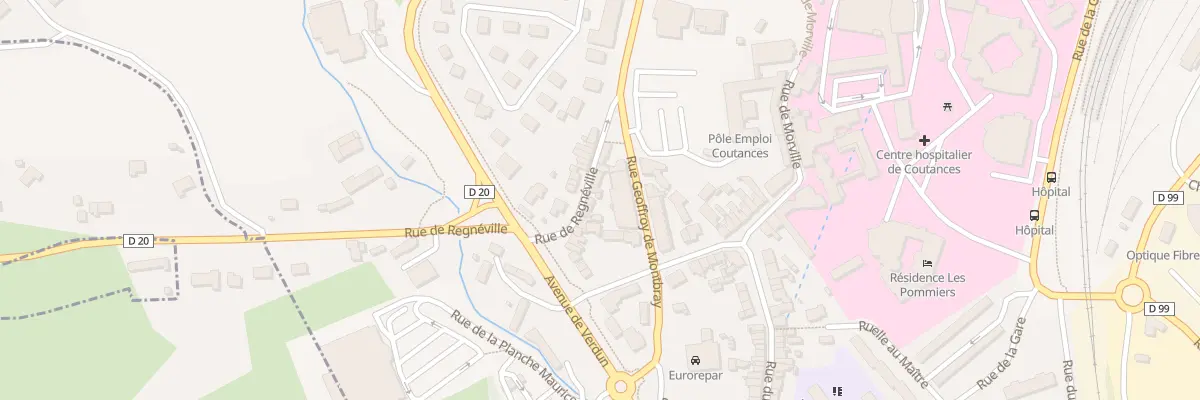 Plan du 7 Rue de Régneville à Coutances