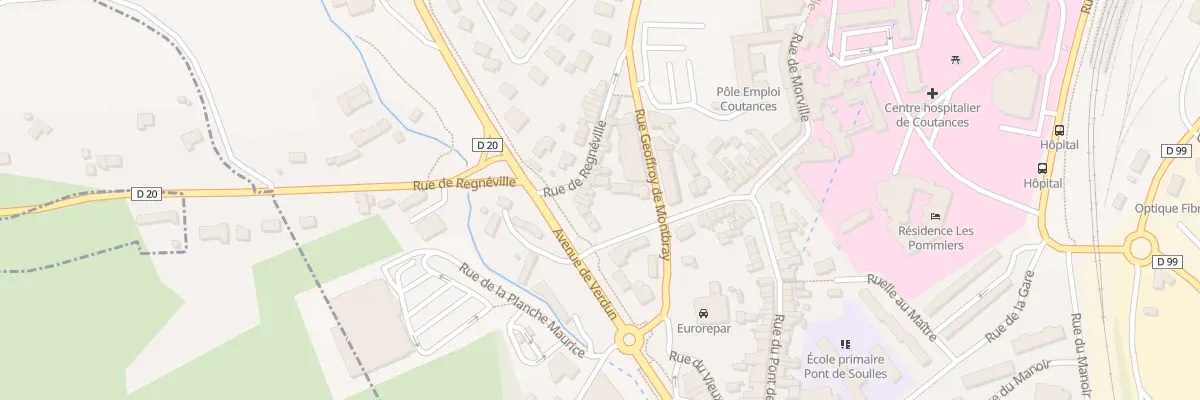 Plan du 15 Rue de Régneville à Coutances