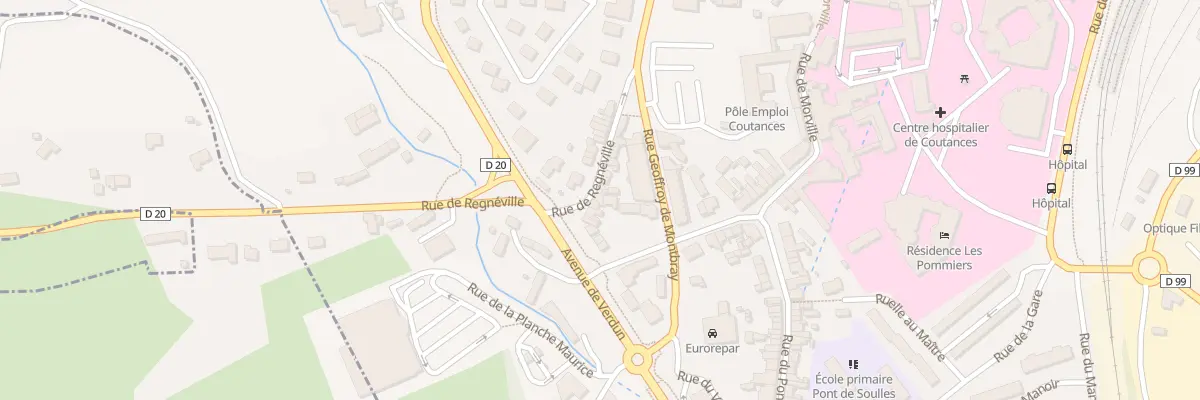 Plan du 11 Rue de Régneville à Coutances