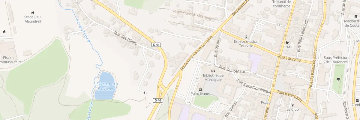 Plan du 80A Bd d’Alsace Lorraine à Coutances