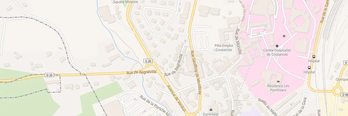 Plan du 16 Rue de Régneville à Coutances