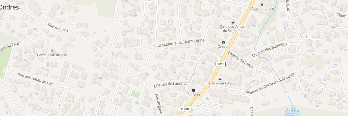 Plan du 101B Rue Madame de Chanterenne à Ondres