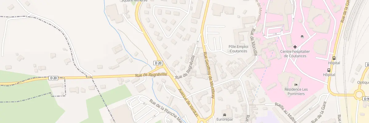 Plan du 18 Rue de Régneville à Coutances