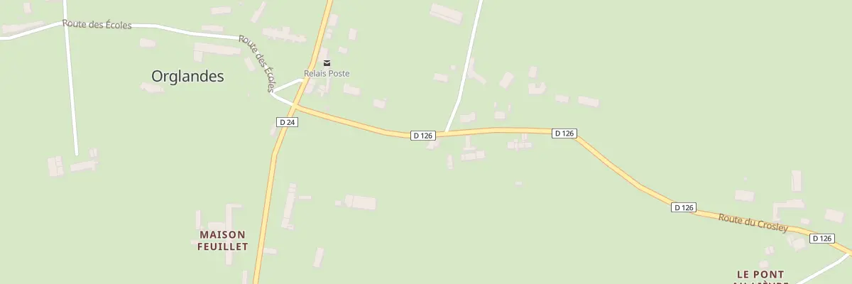 Plan du 1 Rue Le Crosley à Orglandes