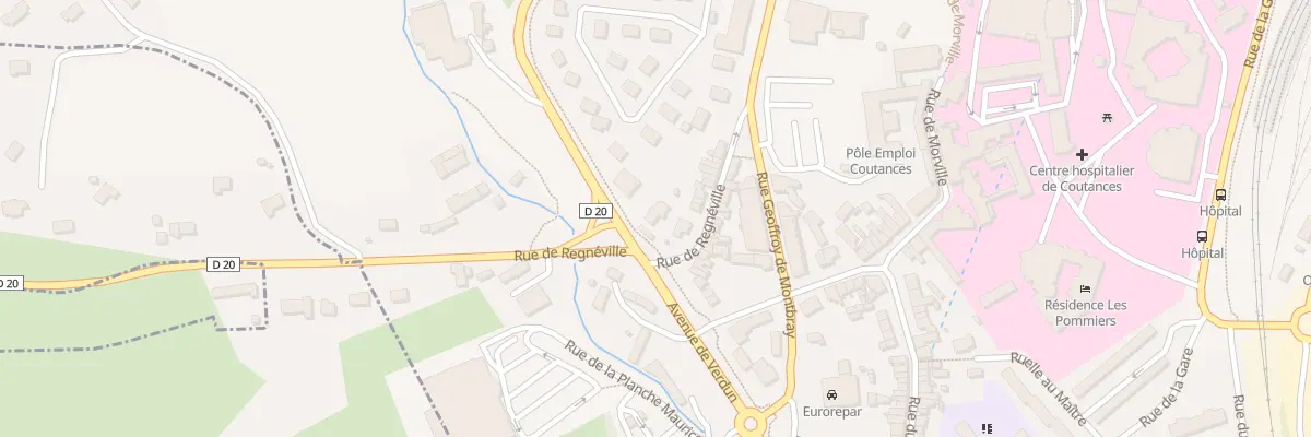 Plan du 20 Rue de Régneville à Coutances