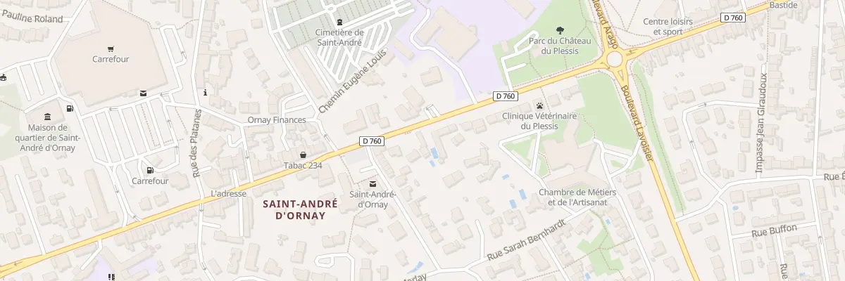 Plan du 205 Rue Roger Salengro à La Roche-sur-Yon