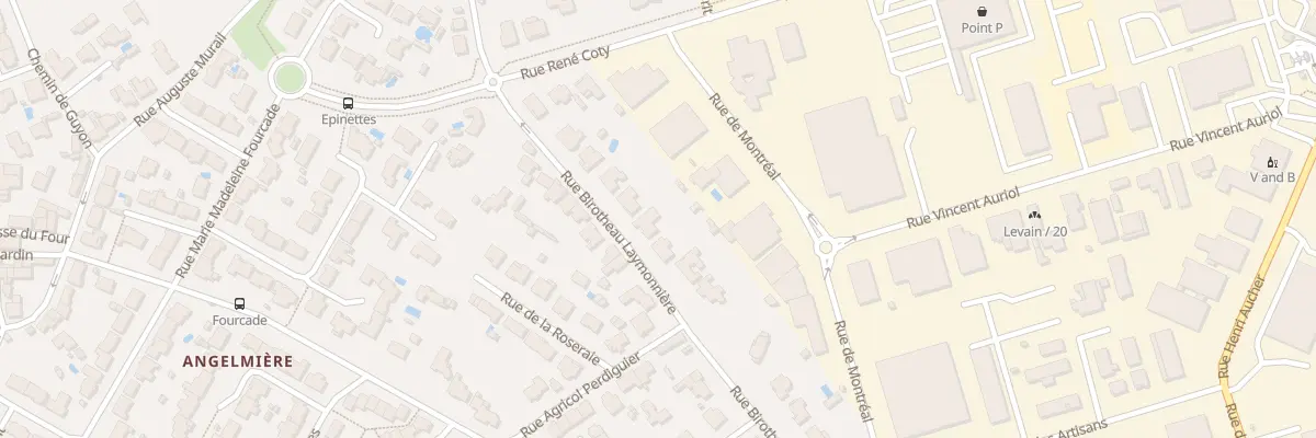 Plan du 75 Rue birotheau laymonnière à La Roche-sur-Yon