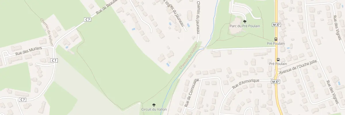 Plan du 15 Av du Vallon à Thouaré-sur-Loire