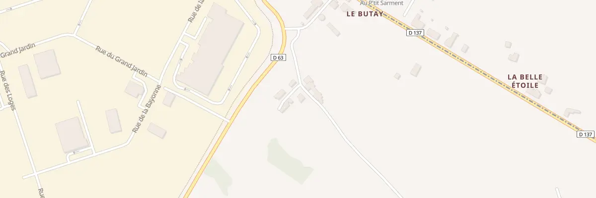 Plan du 3 Le Bas Butay à Montbert