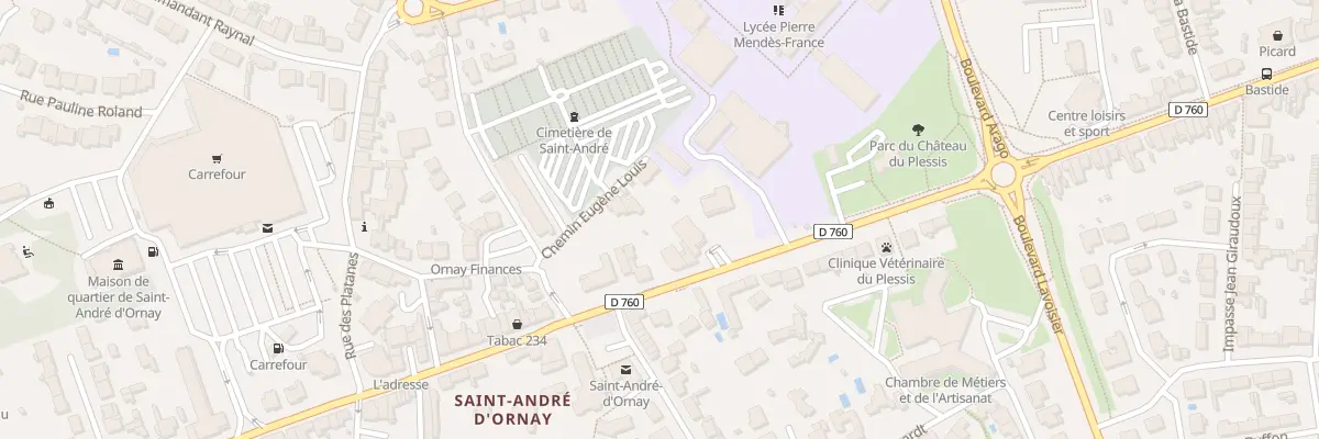 Plan du 204 Rue Roger Salengro à La Roche-sur-Yon