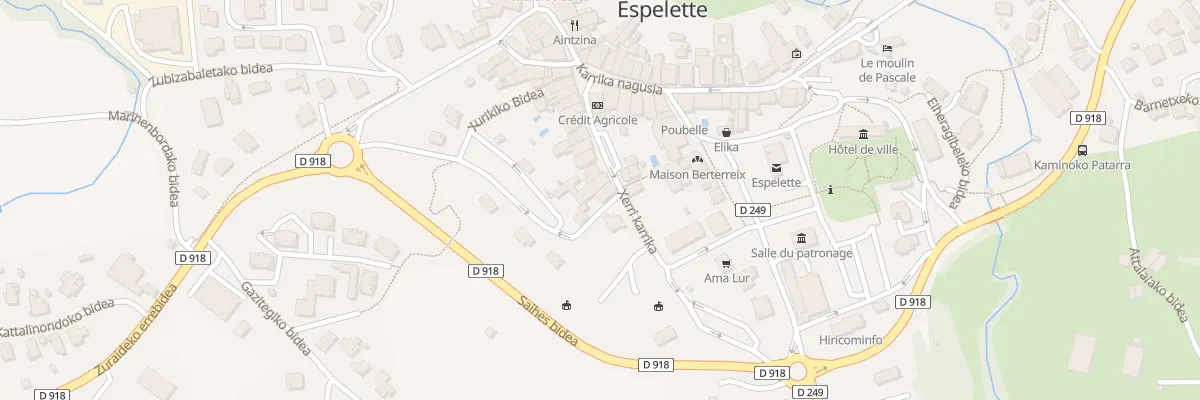Plan du 80 Xerri karrika à Espelette