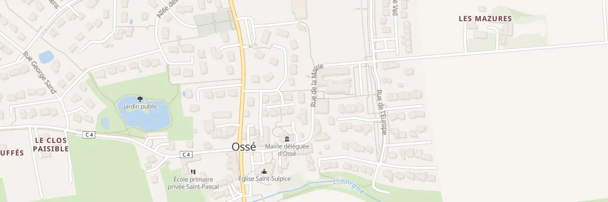 Plan du 13 Rue de la Mairie Ossé à Châteaugiron