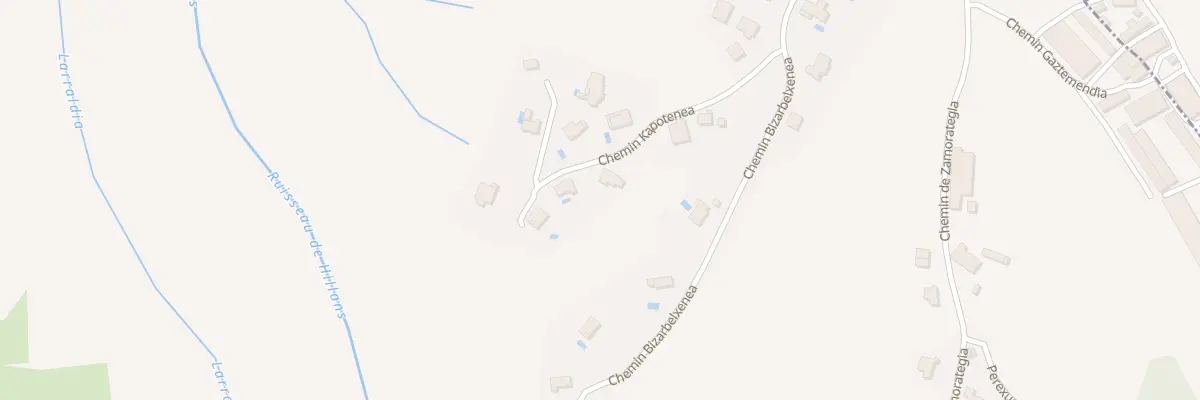 Plan du 205 Che Kapotenea à Villefranque