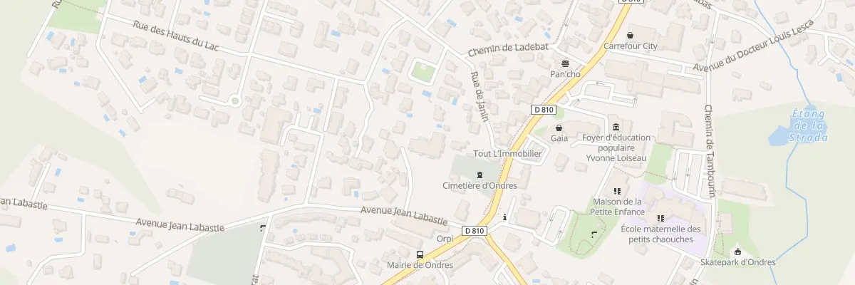 Plan du 29 Rue de Janin à Ondres