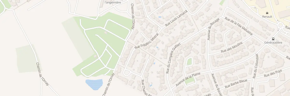 Plan du 17 Rue frédéric mistral à La Roche-sur-Yon