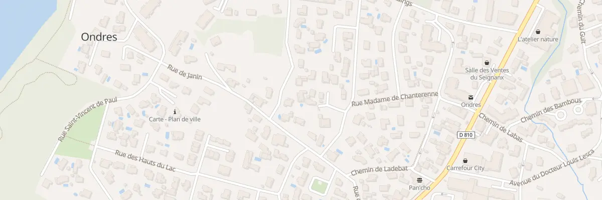 Plan du 58 Rue des Hauts de Tarucat à Ondres