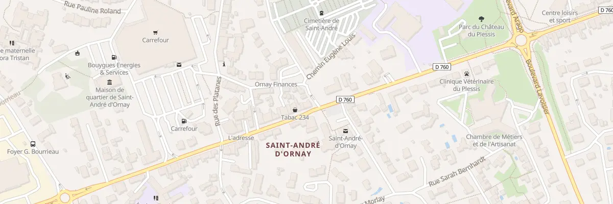 Plan du 228 Rue Roger Salengro à La Roche-sur-Yon