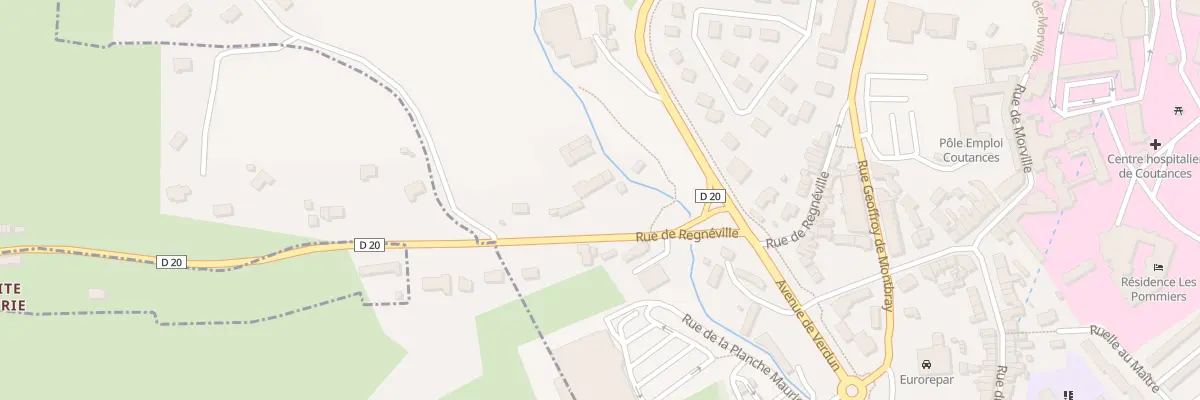 Plan du 24 Rue de Régneville à Coutances