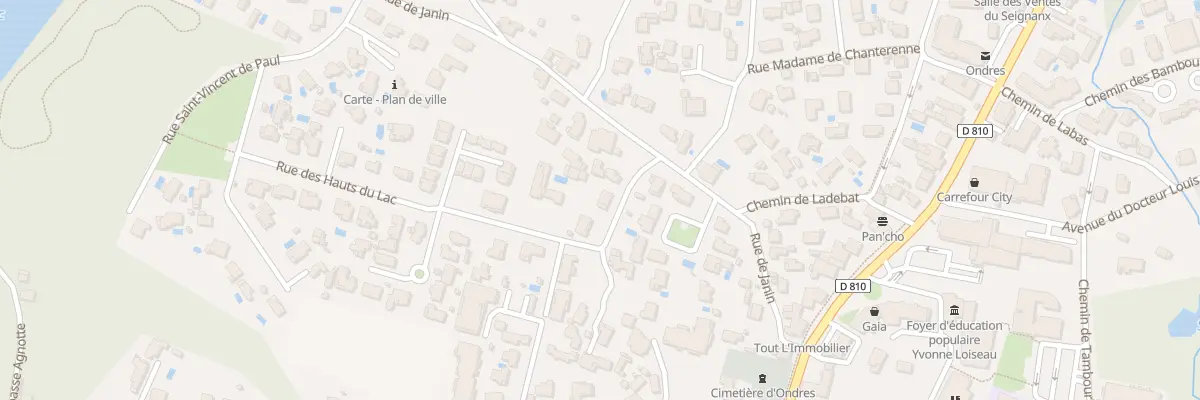 Plan du 46 Rue des Hauts du Lac à Ondres