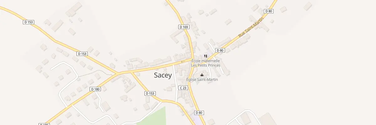 Plan du 25B Rue St Thomas à Sacey