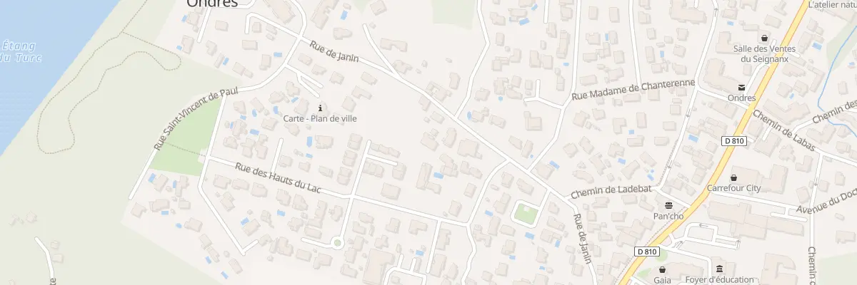 Plan du 313 Rue de Janin à Ondres