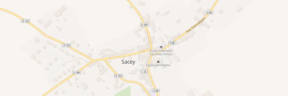Plan du 6 Rue du Guesclin à Sacey
