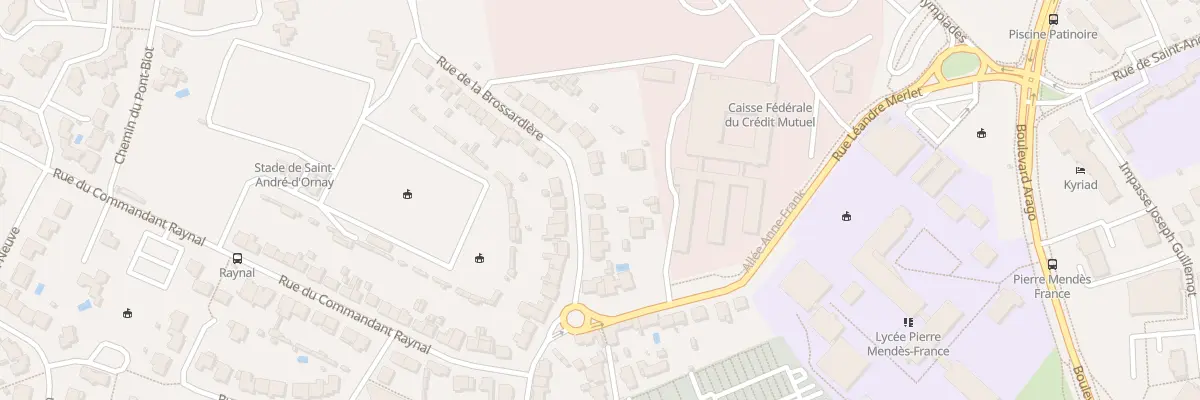 Plan du 28 Rue de la Brossardière à La Roche-sur-Yon
