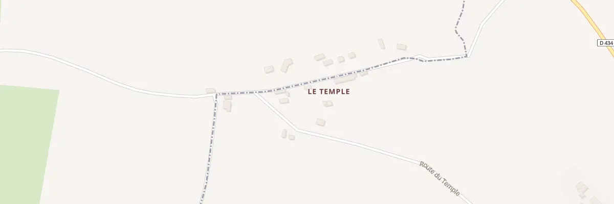 Plan du 3 Le Temple - La Rondehaye à Saint-Sauveur-Villages