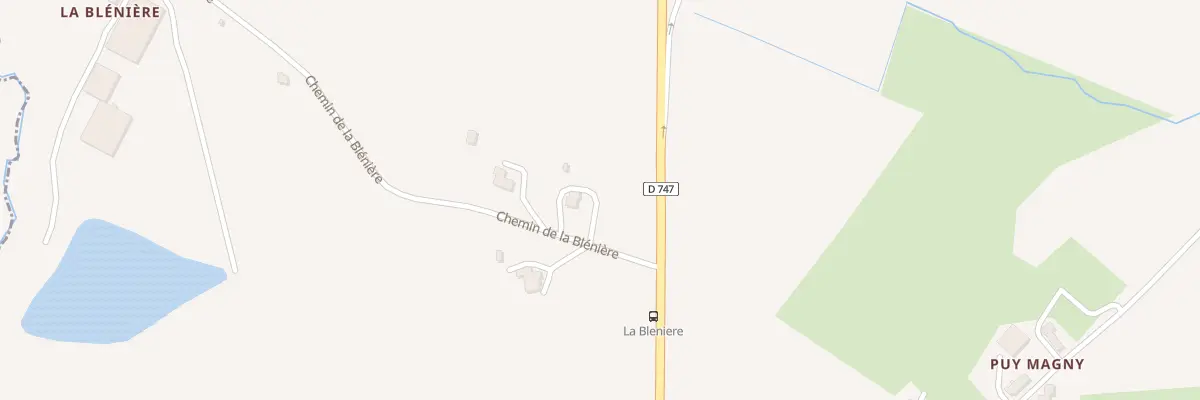 Plan du 5380 La Bleniere à La Boissière-des-Landes