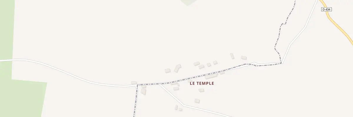 Plan du 5172 Le Temple à Muneville-le-Bingard