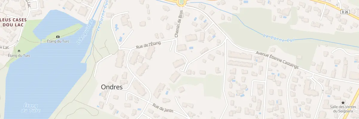Plan du 85 Che de Bros à Ondres