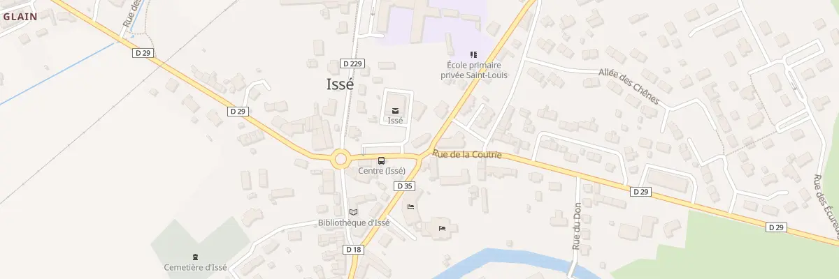 Plan du 1 Rue de la Poste à Issé